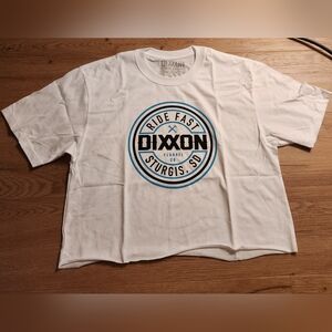 DIXXON Sturgis Tiffany Ride Fast Combo Crop Tee, Medium, 2024 Exclusive Shirt